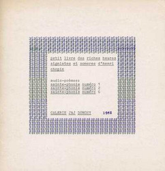 Petit livre des riches heures signistes et sonores d\'Henri Chop