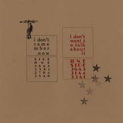 I Don't Remember Now / I Don't Want To Talk About It (LP)