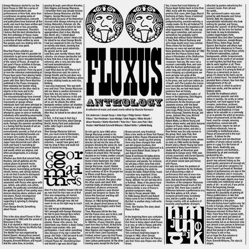 アート・デザイン・音楽 AN ANTHOLOGY 2nd La Monte Young Fluxus Various – Fluxus Anthology: A Collection Of Music And Sound