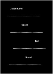Space Text Sound (Book)