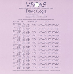 Visions - Music for Orchestra, 2 Pianos and Computer-Generated Tape