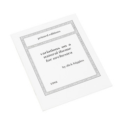 Variations on a Natural Theme for Orchestra (Book)