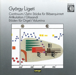 Continuum / Zehn Stücke Für Bläserquintett / Artikulation / Glissandi / Etüden Für Orgel / Volumina