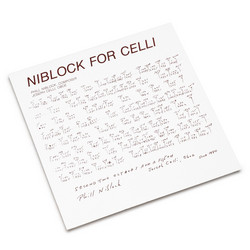Niblock For Celli / Celli Plays Niblock (LP)