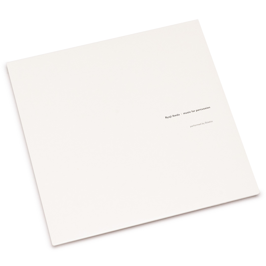 Ryoji Ikeda – Music For Percussion (LP) – Soundohm